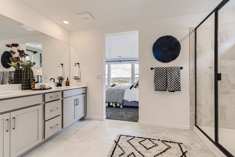 Representative furnished interior of a home built from the Ridgway by Taylor Morrison in The Fields at Looking Glass Town Collection, Parker (Image 27).