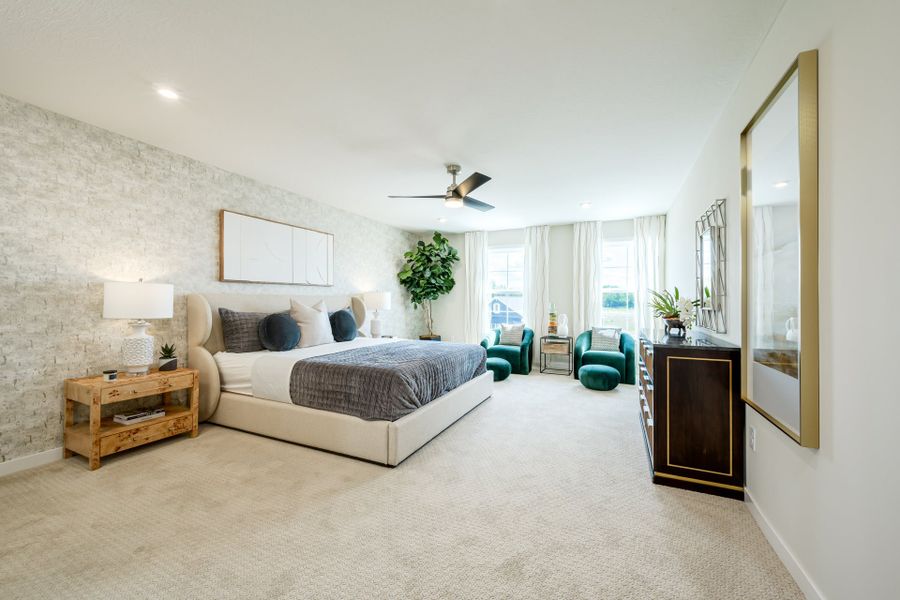 Representative furnished interior of a home built from the Yosemite by Fischer Homes in Twin Lakes, Hoschton (Image 30).