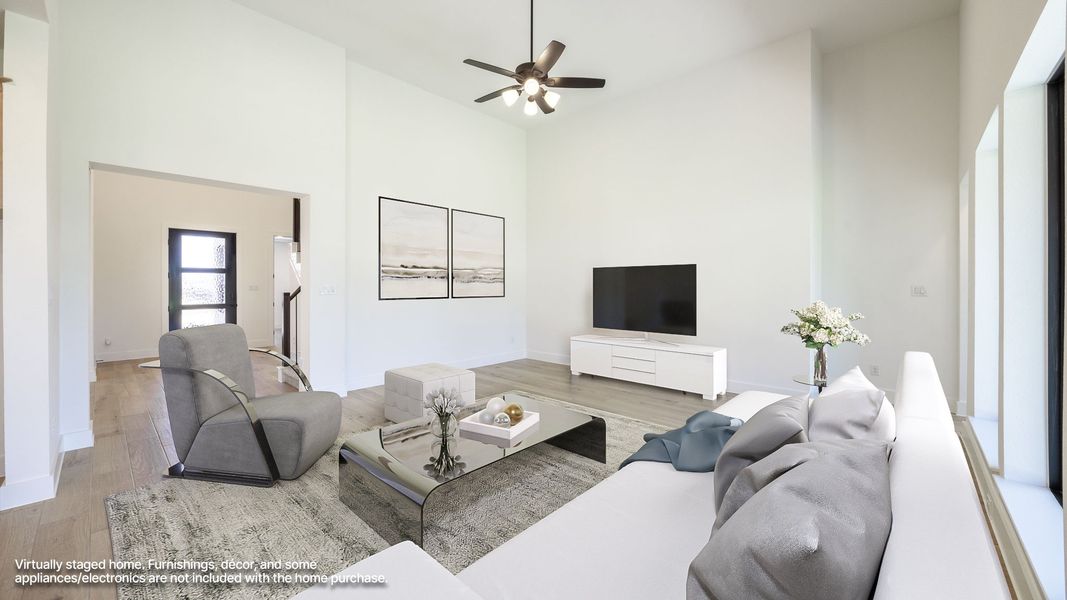 Furnished interior view inside a new home in Santa Rita Ranch - Eldorado, Liberty Hill (Image 4).