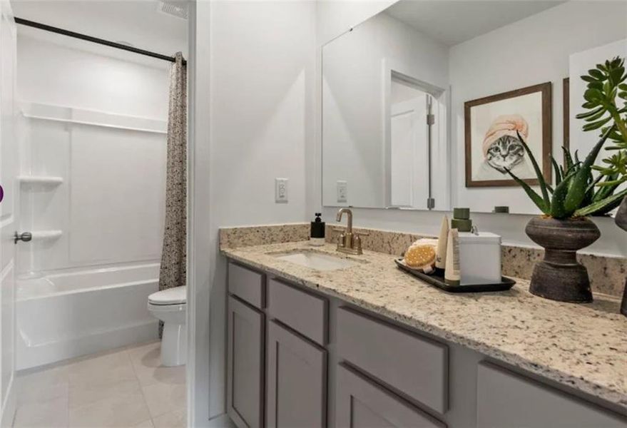 Furnished interior view inside a new home in Reserve at Gum Springs, Jefferson (Image 31).