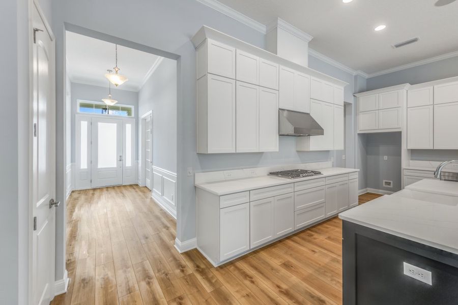 Representative furnished interior of a home built from the Caspian by Riverside Homes in Hidden Creek at SilverLeaf, St. Augustine (Image 18).