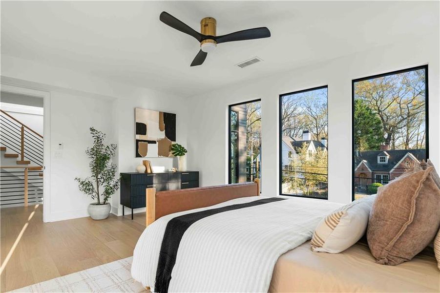 Furnished interior view inside a new home in , Atlanta (Image 45).