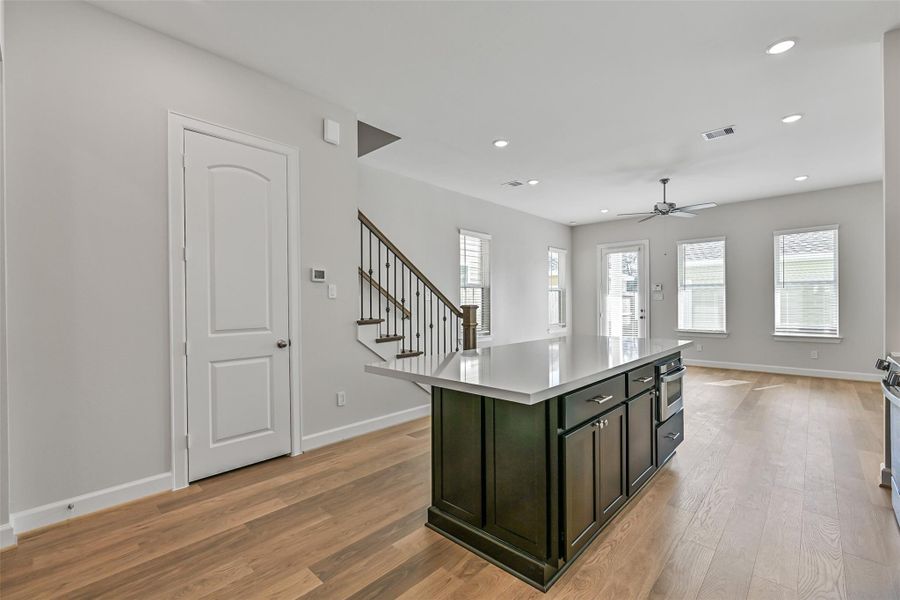 Furnished interior view inside a new home in Pearland Old Townsite, Pearland (Image 8).