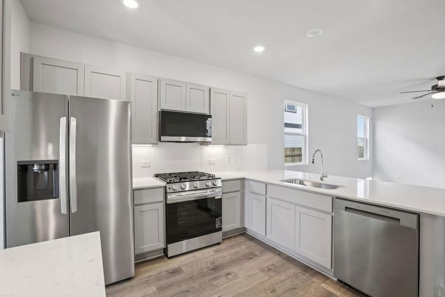 Furnished interior view inside a new home in Avery Centre, Round Rock (Image 10).