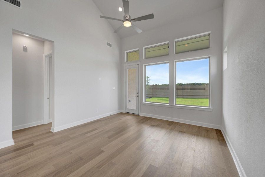 Spacious, unfurnished interior of a new home in Prairieland Village - Grove Collection, Cypress (Image 19).