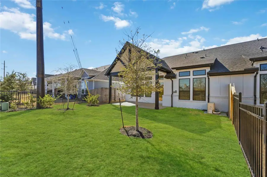 Exterior details and patio area of a home in Jordan Ranch, Katy (Image 4). Exterior details and patio area of a home in Jordan Ranch, Katy (Image 4).
