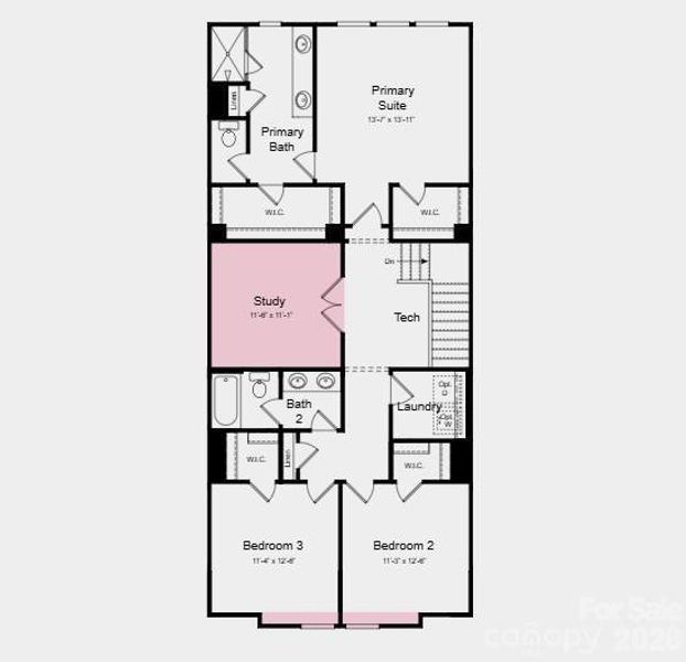 Additional Highlights Include: a study in place of a loft.