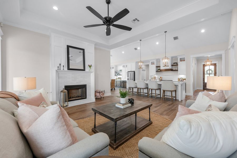 Representative furnished interior of a home built from the The Courtney by Reece Homes in Oakmont, Bryan (Image 21).