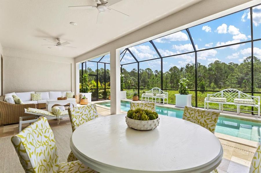 Exterior details and patio area of a home in Crosswind Ranch, Parrish (Image 38).