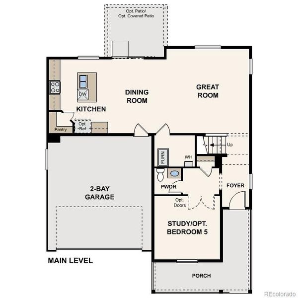 2D floor plan layout of this home in The Aurora Highlands, Aurora, CO (Image 2). 2D floor plan layout of this home in The Aurora Highlands, Aurora, CO (Image 2).