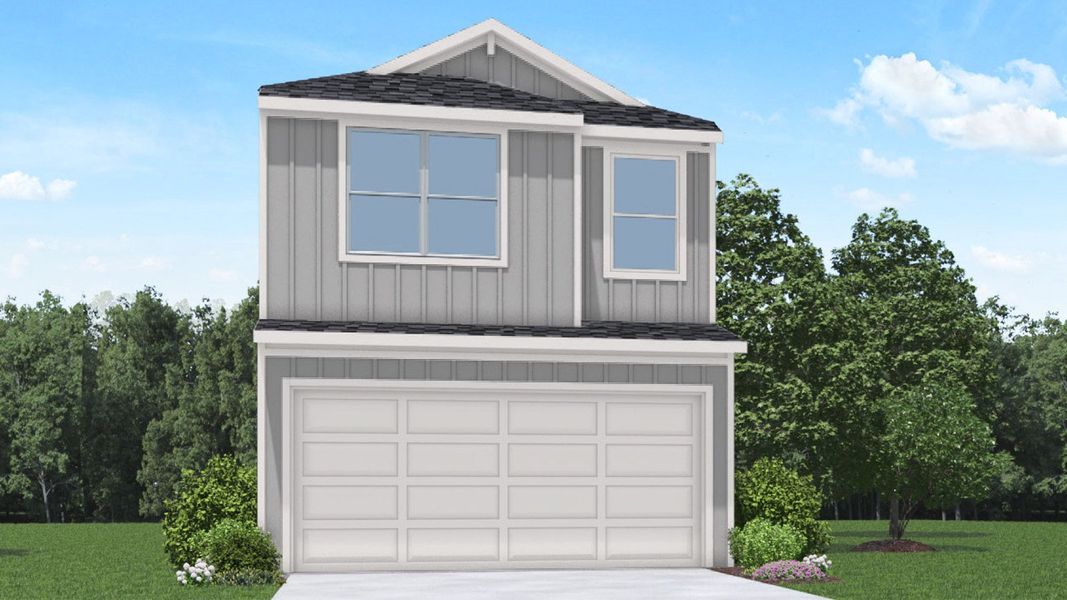 Representative exterior photo of a completed home built from the 1293 by D.R. Horton in Bridges on Lake Houston Villas, Humble, TX (Image 7). Representative exterior photo of a completed home built from the 1293 by D.R. Horton in Bridges on Lake Houston Villas, Humble, TX (Image 7).