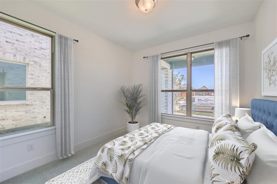 Virtually Staged Photo - View of carpeted bedroom