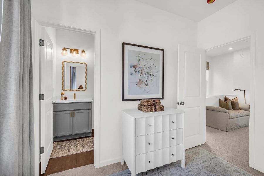 Furnished interior view inside a new home in BelleWether, Chattanooga (Image 11).