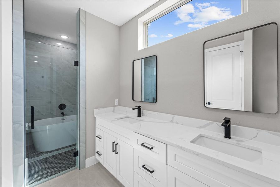 Furnished interior view inside a new home in , Spring (Image 6). Furnished interior view inside a new home in , Spring (Image 6).