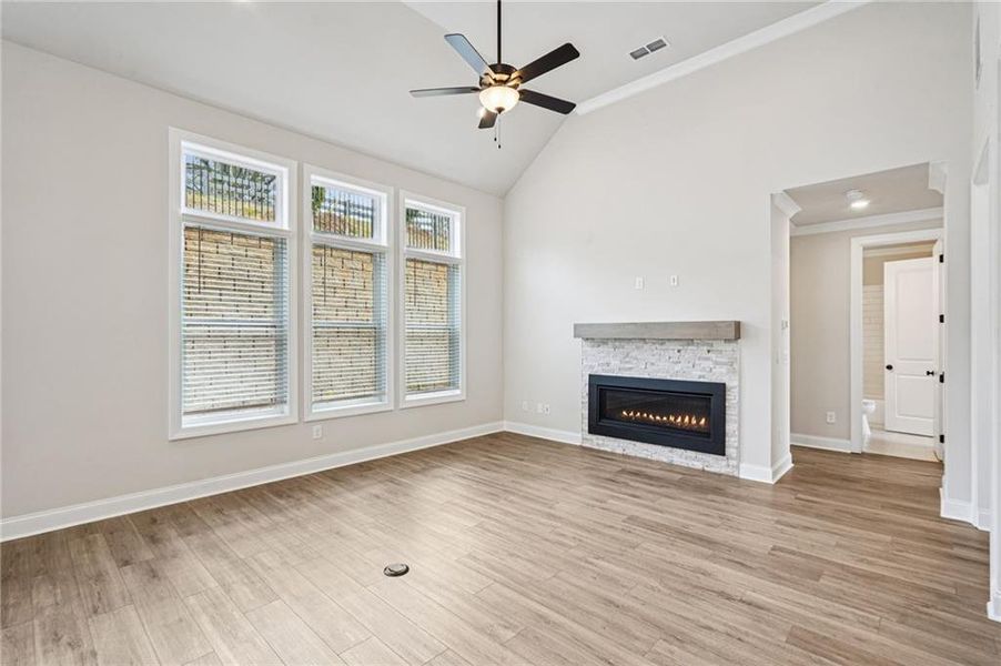 Spacious, unfurnished interior of a new home in Promenade at Sawnee Village, Cumming (Image 19).
