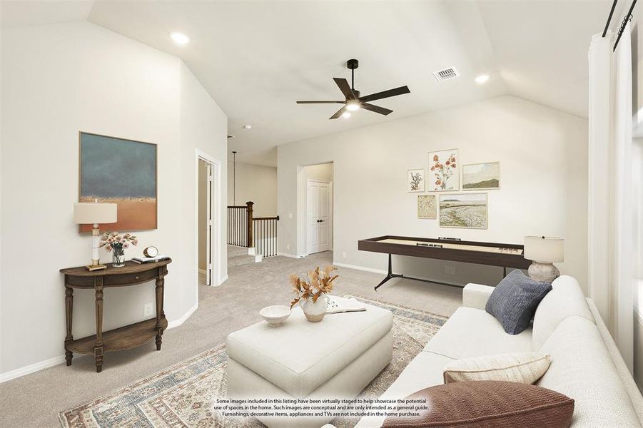 Furnished interior view inside a new home in Timberbrook 3B-4A, Justin (Image 6). Furnished interior view inside a new home in Timberbrook 3B-4A, Justin (Image 6).