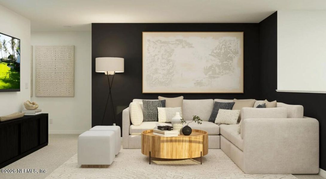 Furnished interior view inside a new home in Saddle Oaks, Jacksonville (Image 7).