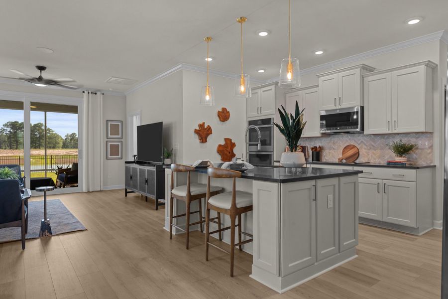 Representative furnished interior of a home built from the The Hibiscus by Chesapeake Homes in Coastal Club of the Carolinas, Calabash (Image 42).