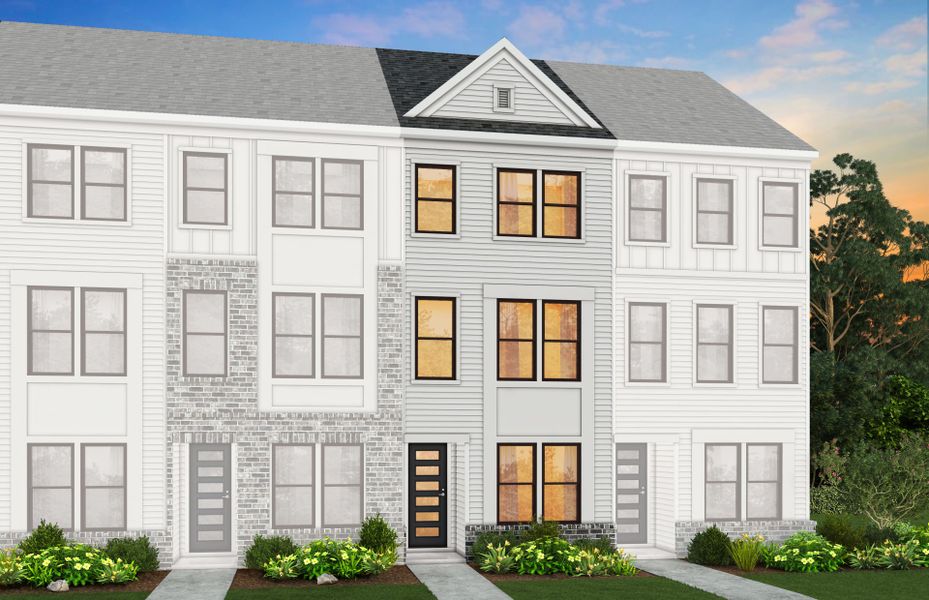 Representative exterior photo of a completed home built from the Evans by Pulte Homes in West End Heights, Charlotte, NC (Image 13).