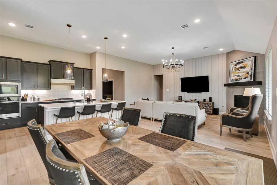 Furnished interior view inside a new home in Lone Star Landing, Montgomery (Image 28).