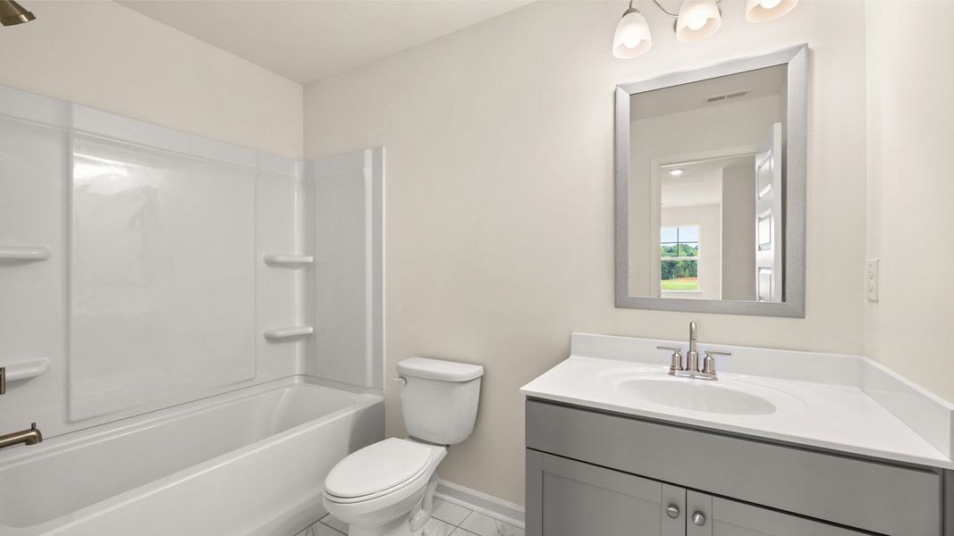 Representative furnished interior of a home built from the Marlene by D.R. Horton in The Gates at Pates Creek, Hampton (Image 14).