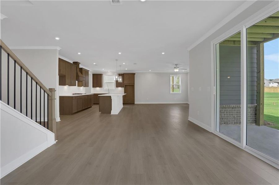 Spacious, unfurnished interior of a new home in The Paddocks at Doc Hughes, Buford (Image 48).