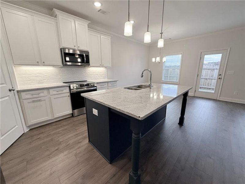 Furnished interior view inside a new home in , Dawsonville (Image 5).