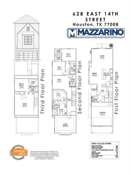 Please be aware that these plans are the property of the architect/builder designer that designed them not DUX Realty, Mazzarino Construction or 626 E 14TH LLC and are protected from reproduction and sharing under copyright law. These drawing are for general information only. Measurements, square footages and features are for illustrative marketing purposes. All information should be independently verified. Plans are subject to change without notification.