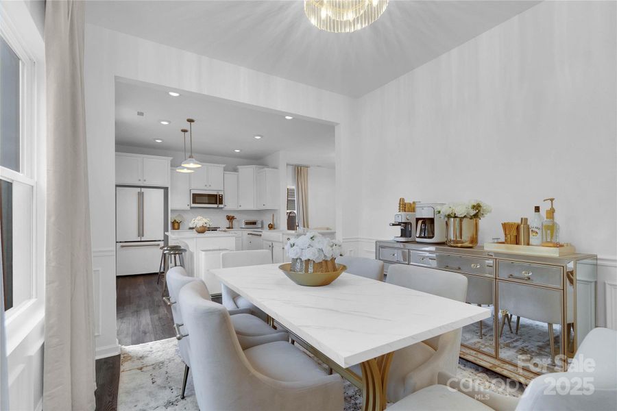 Furnished interior view inside a new home in Aubreywood, Charlotte (Image 13). Furnished interior view inside a new home in Aubreywood, Charlotte (Image 13).