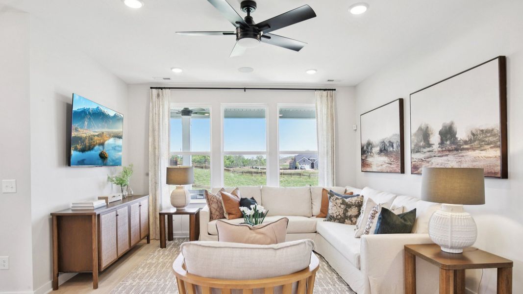 Representative furnished interior of a home built from the Lassiter by DRB Homes in Cottages of Bearwood, Mount Pleasant (Image 8).