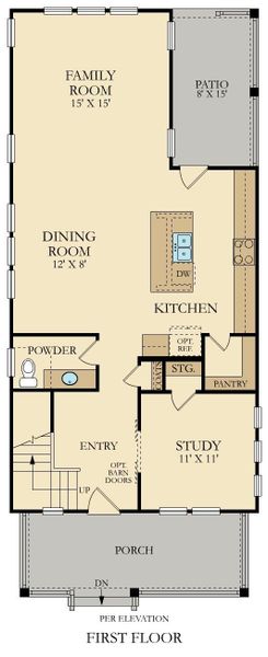 2D floor plan layout of this home in , Summerville, SC (Image 3).