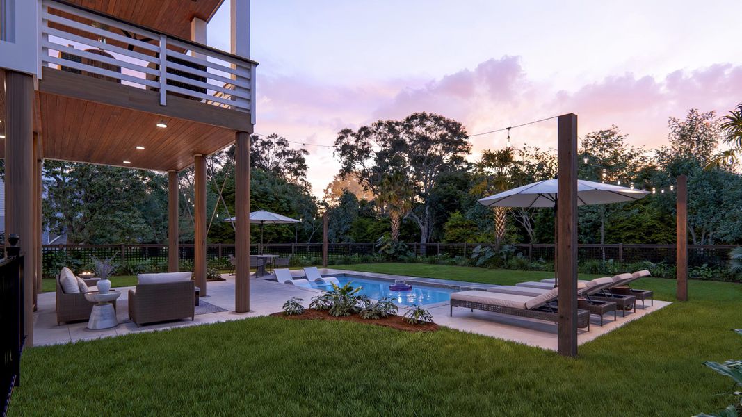 Front exterior of a new home in , Folly Beach, SC, highlighting curb appeal (Image 14).