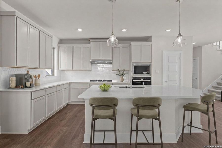 Furnished interior view inside a new home in Nopal Valley, San Antonio (Image 18).