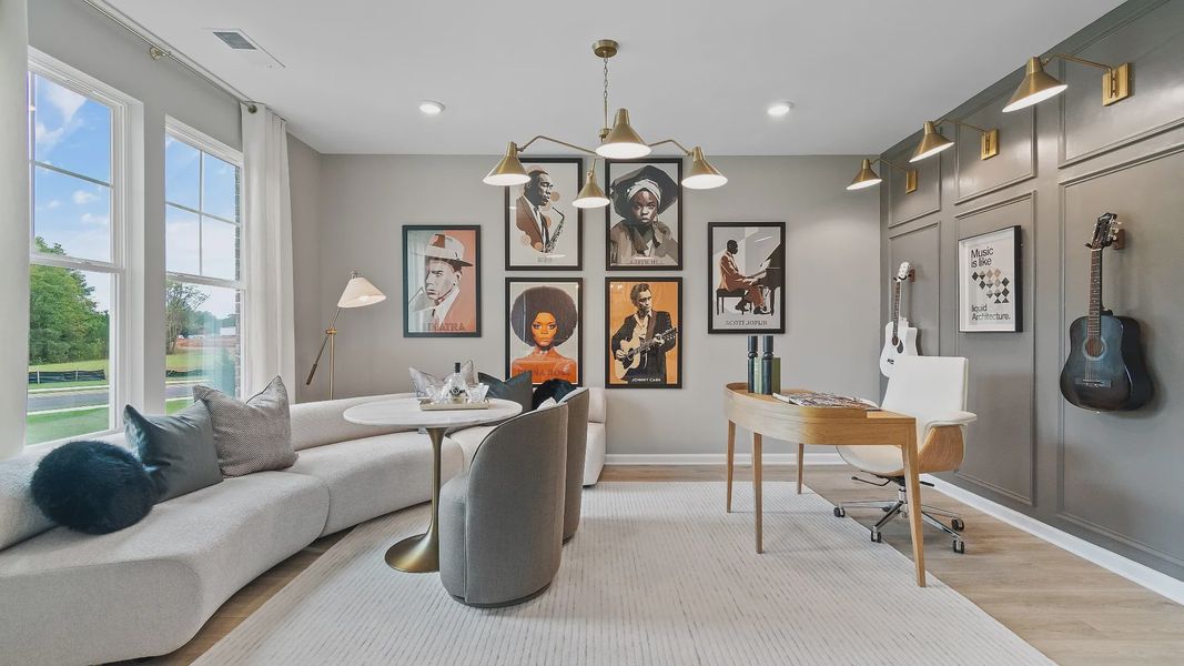 Furnished interior view inside a new home in Cambria at Traditions, Hampton (Image 6).