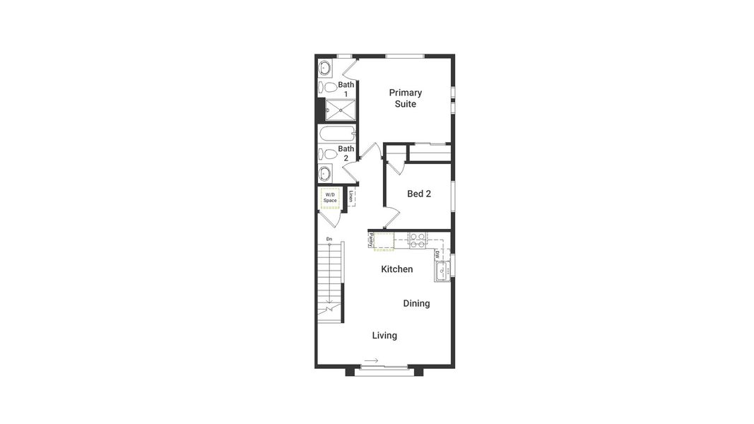 2D floor plan layout of this home in Banning Lewis Ranch - New Homes Colorado Springs, Colorado Springs, CO (Image 5). 2D floor plan layout of this home in Banning Lewis Ranch - New Homes Colorado Springs, Colorado Springs, CO (Image 5).