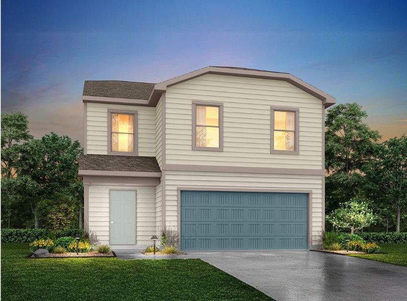 Front exterior of a new home in Villages of Mayfield, Cleburne, TX, highlighting curb appeal (Image 1). Front exterior of a new home in Villages of Mayfield, Cleburne, TX, highlighting curb appeal (Image 1).