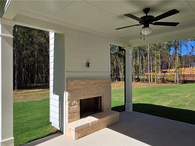 Exterior details and patio area of a home in River Meadows, Bethlehem (Image 4).