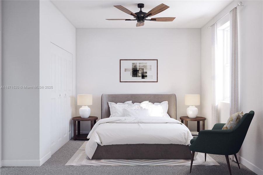 Furnished interior view inside a new home in Acacia Groves, Miami (Image 2).