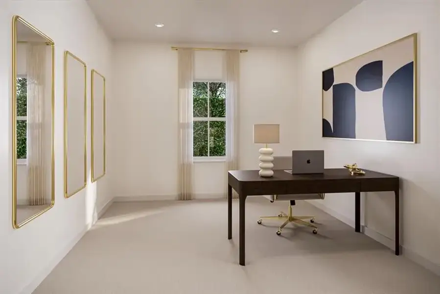 Representative furnished interior of a home built from the Harrington Bay by Ryan Homes in Kelton, Charlotte (Image 6).