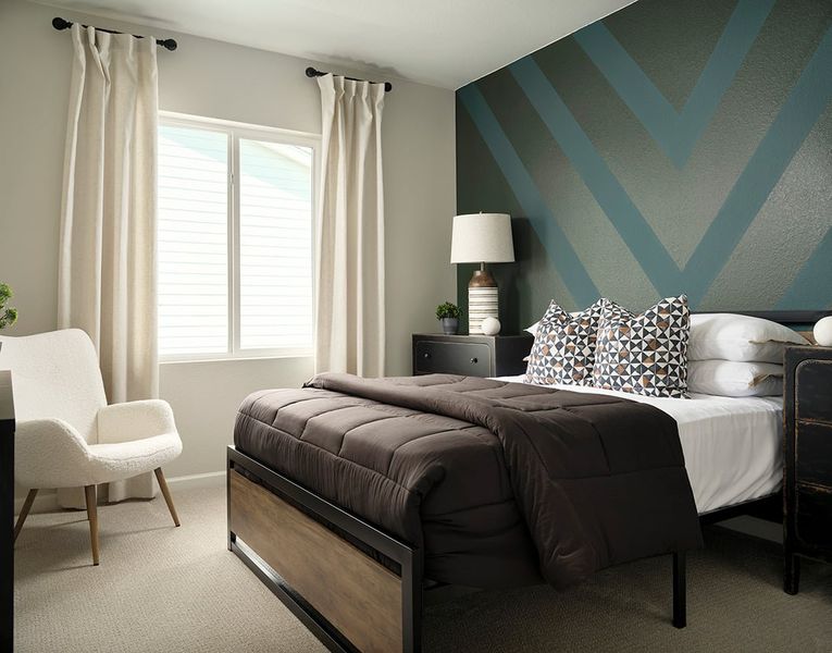 Furnished interior view inside a new home in Medley at Reunion Ridge, Commerce City (Image 14).