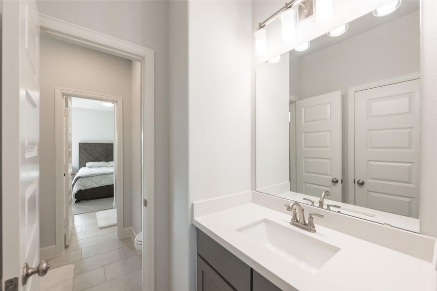 Furnished interior view inside a new home in Elyson, Katy (Image 23).