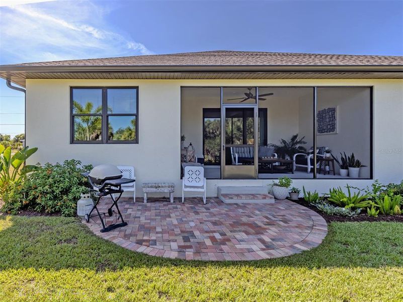 Exterior details and patio area of a home in , Rotonda West (Image 22).