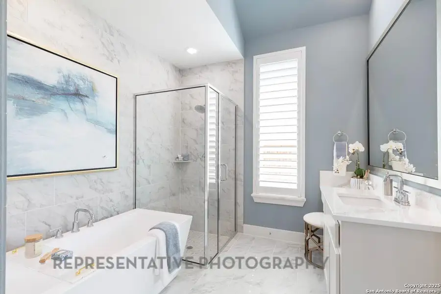 Furnished interior view inside a new home in Mayfair: 50ft. lots, New Braunfels (Image 7). Furnished interior view inside a new home in Mayfair: 50ft. lots, New Braunfels (Image 7).