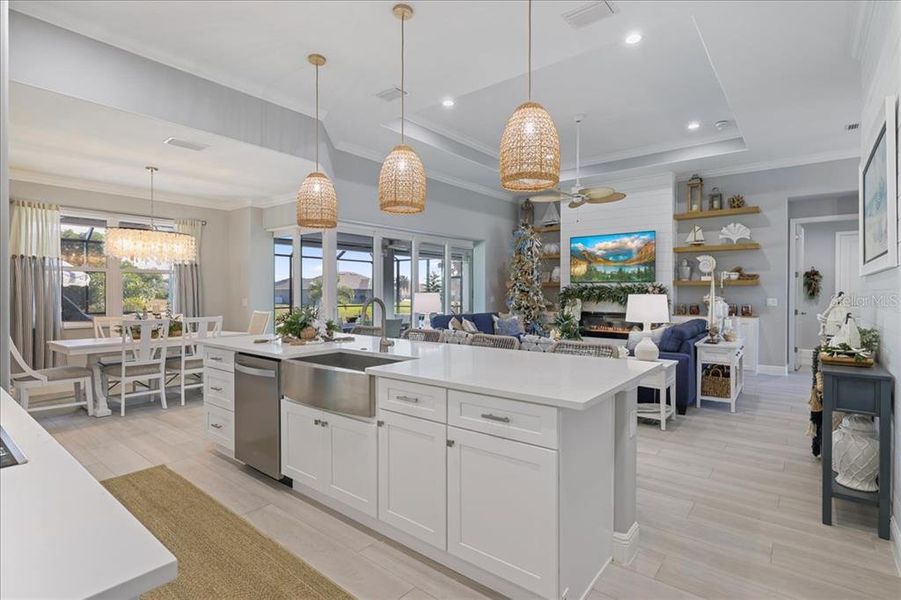 Furnished interior view inside a new home in , Rotonda West (Image 33).