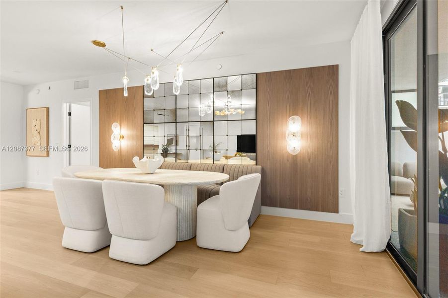 Furnished interior view inside a new home in , Bay Harbor Islands (Image 10).