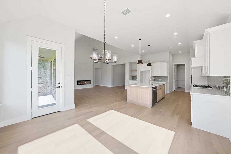Furnished interior view inside a new home in The Homestead - 62', Rockwall (Image 9).