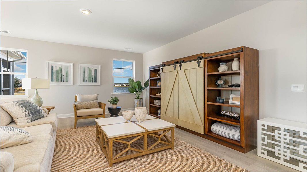 Furnished interior view inside a new home in Brunswick Plantation, Ash (Image 7).