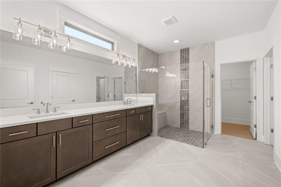 Furnished interior view inside a new home in Soleil Belmont Park, Canton (Image 11).