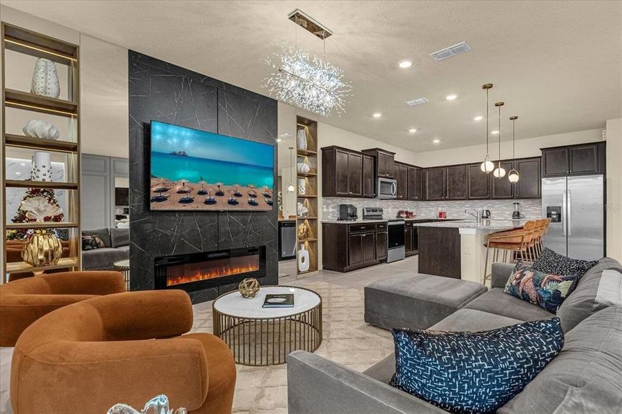 Furnished interior view inside a new home in , Davenport (Image 27).