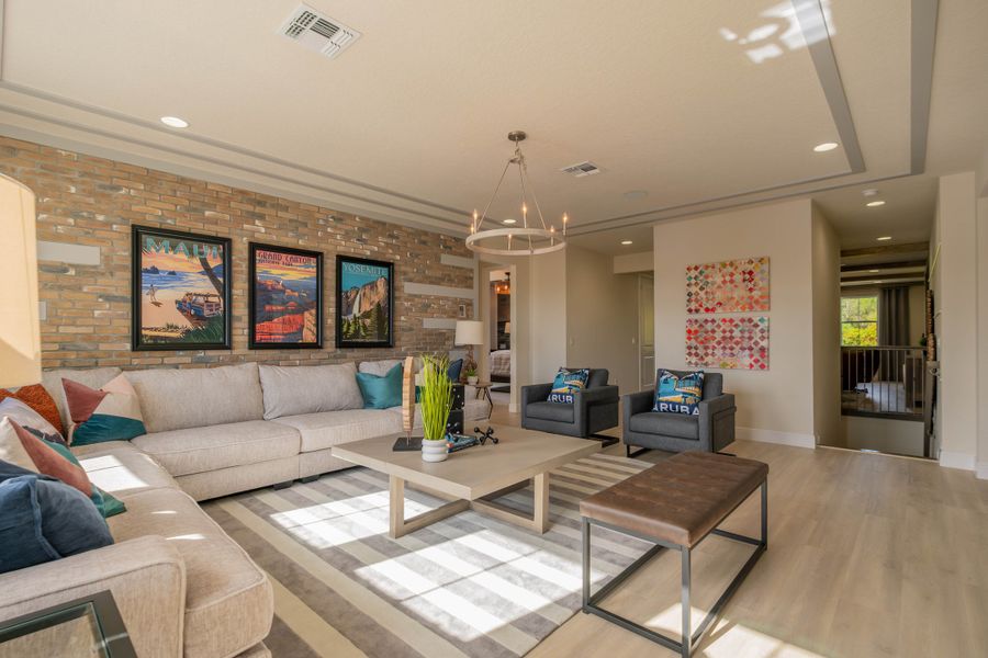 Representative furnished interior of a home built from the Ibis by Jones Homes USA in Legends Preserve, Daytona Beach (Image 14).